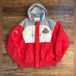 Vintage Ohio State University Buckeyes Apex One Puffer Coat